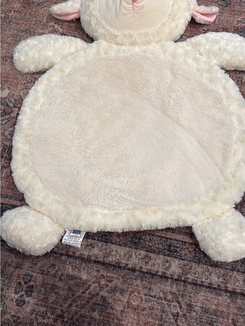 Plush Lamb Play Mat - Cream Kids Accessory